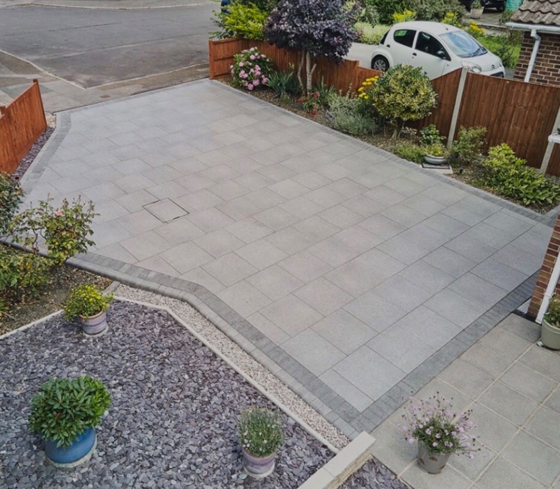 Porcelain paving and patio project in Portsmouth